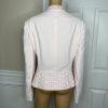 10-2590.jpg John Meyer Polyester Blazer Size 18 Pink Beaded Embroidered Shawl Collar Ruffle