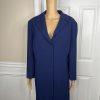 GARFIELD & MARKS 2PC Blue Polyester Triacetate Lined Mid Skirt Suit Size 16