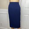 GARFIELD & MARKS 2PC Blue Polyester Triacetate Lined Mid Skirt Suit Size 16