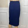 GARFIELD & MARKS 2PC Blue Polyester Triacetate Lined Mid Skirt Suit Size 16