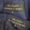 GARFIELD & MARKS 2PC Blue Polyester Triacetate Lined Mid Skirt Suit Size 16