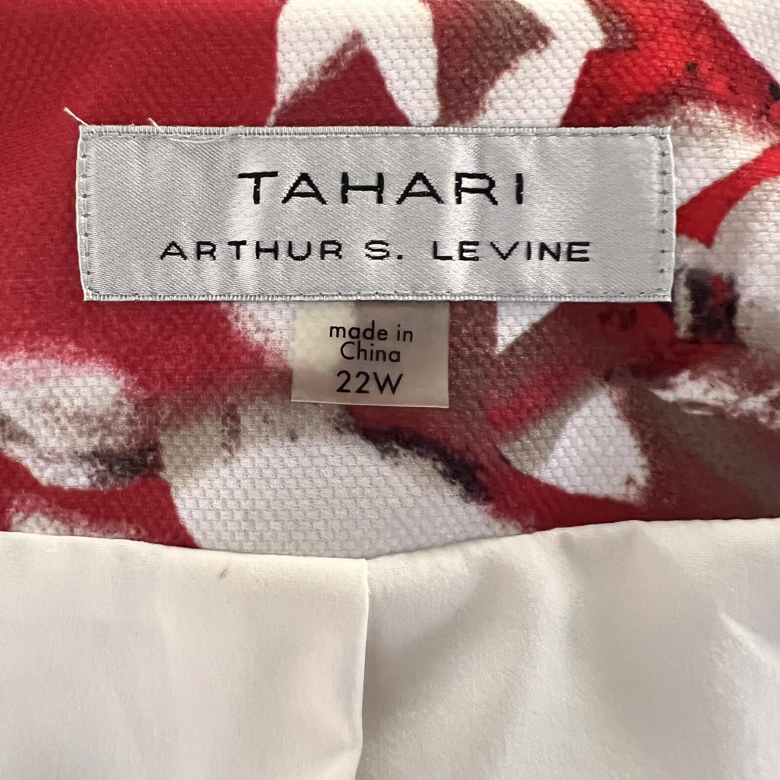 TAHARI ASL Women Multicolor Polyester Stretch Mid Length Blazer Size 22W