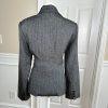 New CASALINA HIGH FASHION 2PC Gray Metallic Peak Collar Pant Suit Size 40/ US 10