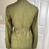 Ne York & Company 7th Av Cotton Blend Skirt 10 Suit M Green High Low Zip Up Belt