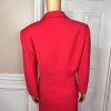 Le Suit Polyester Skirt Suit Size 14 Wrap Ruffle 3/4 Sleeves Pink Ruffle 2PC