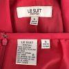 Le Suit Polyester Skirt Suit Size 14 Wrap Ruffle 3/4 Sleeves Pink Ruffle 2PC