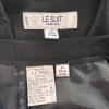 Le Suit Polyester Pant Suit Size 4P Black Lined Short Sleeves Faux Pockets 2PC