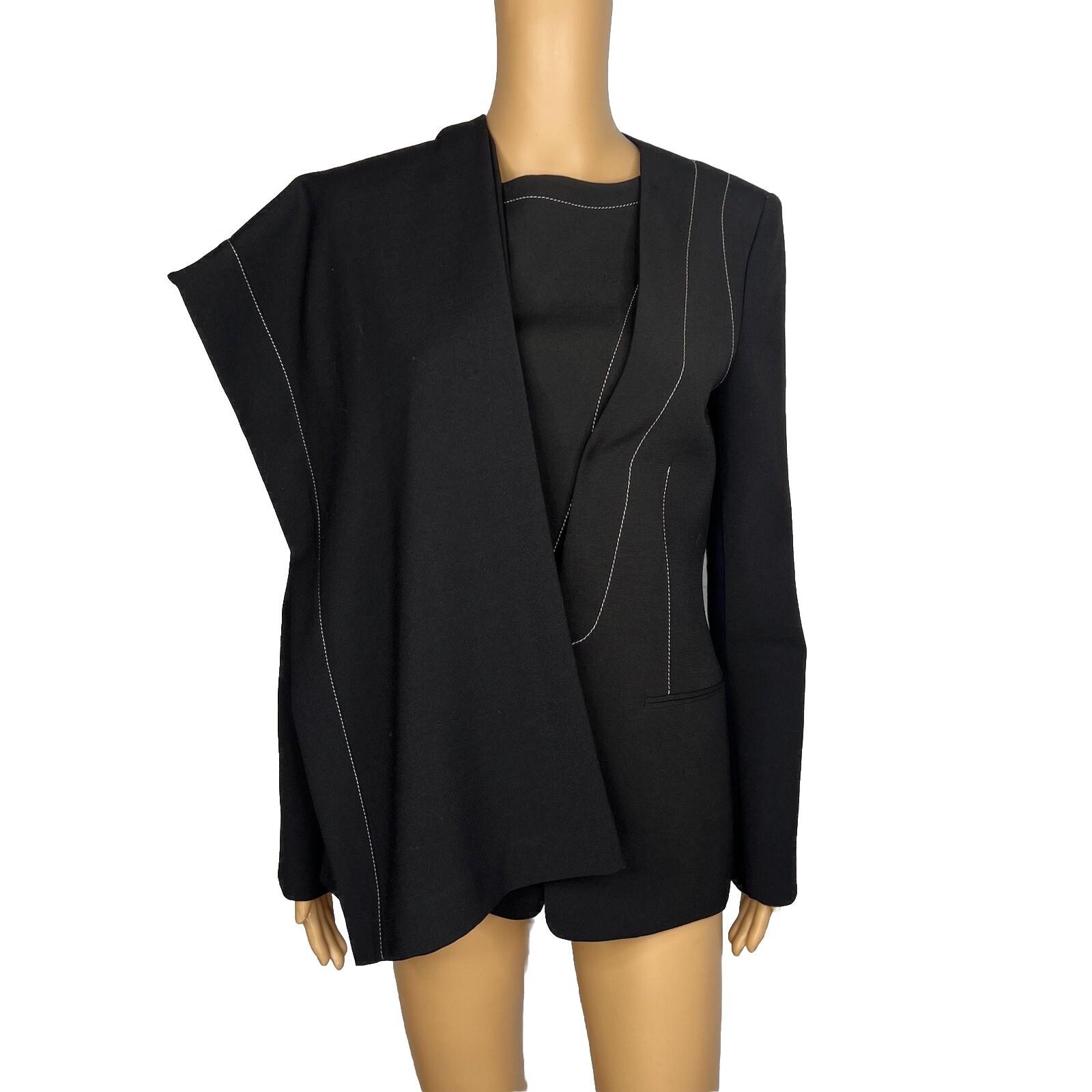 BCBG Maxazria Polyester Rayon Stretch Pant S Suit XS Stiches Detail 2PC
