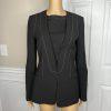 BCBG Maxazria Polyester Rayon Stretch Pant S Suit XS Stiches Detail 2PC