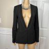 BCBG Maxazria Polyester Rayon Stretch Pant S Suit XS Stiches Detail 2PC