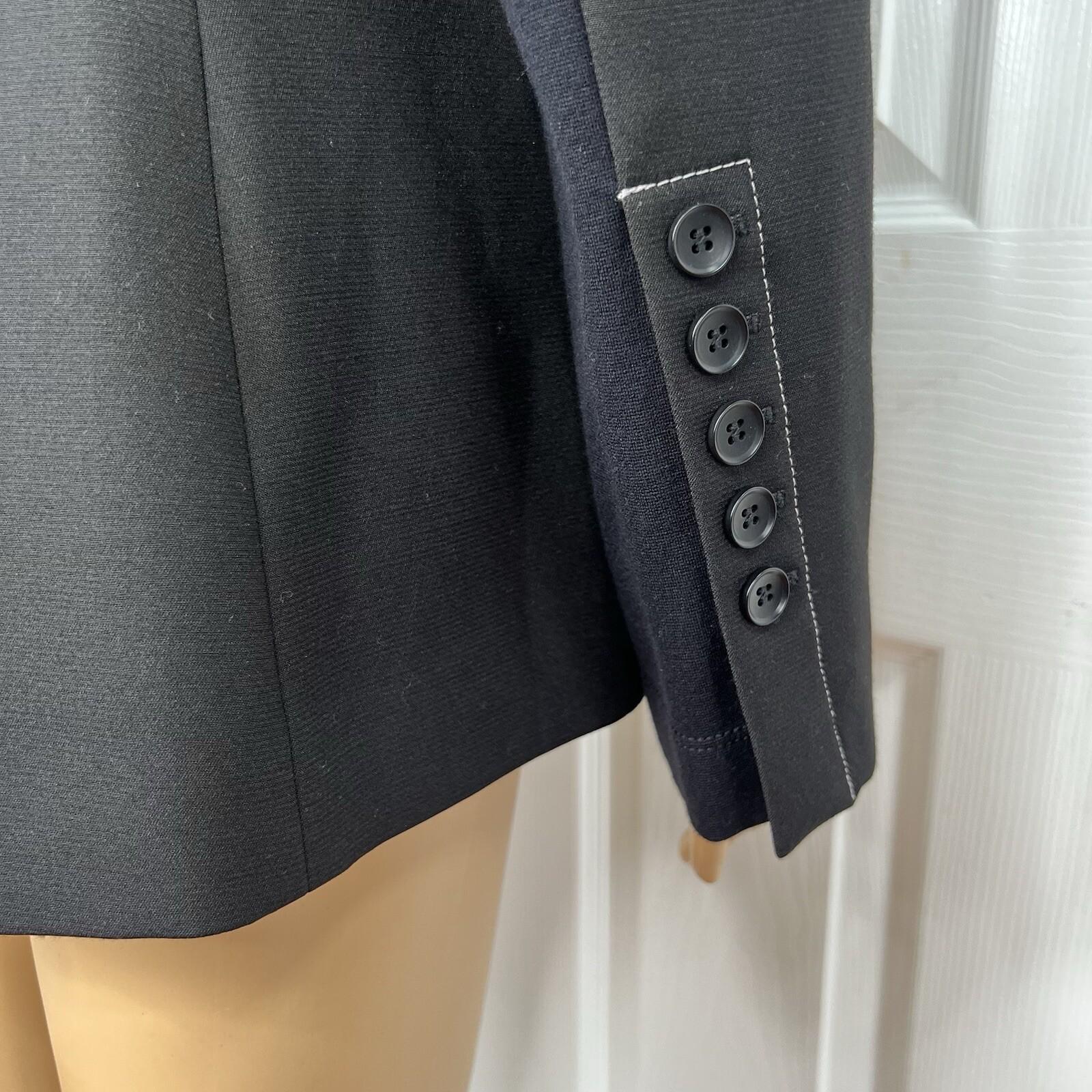 BCBG Maxazria Polyester Rayon Stretch Pant S Suit XS Stiches Detail 2PC
