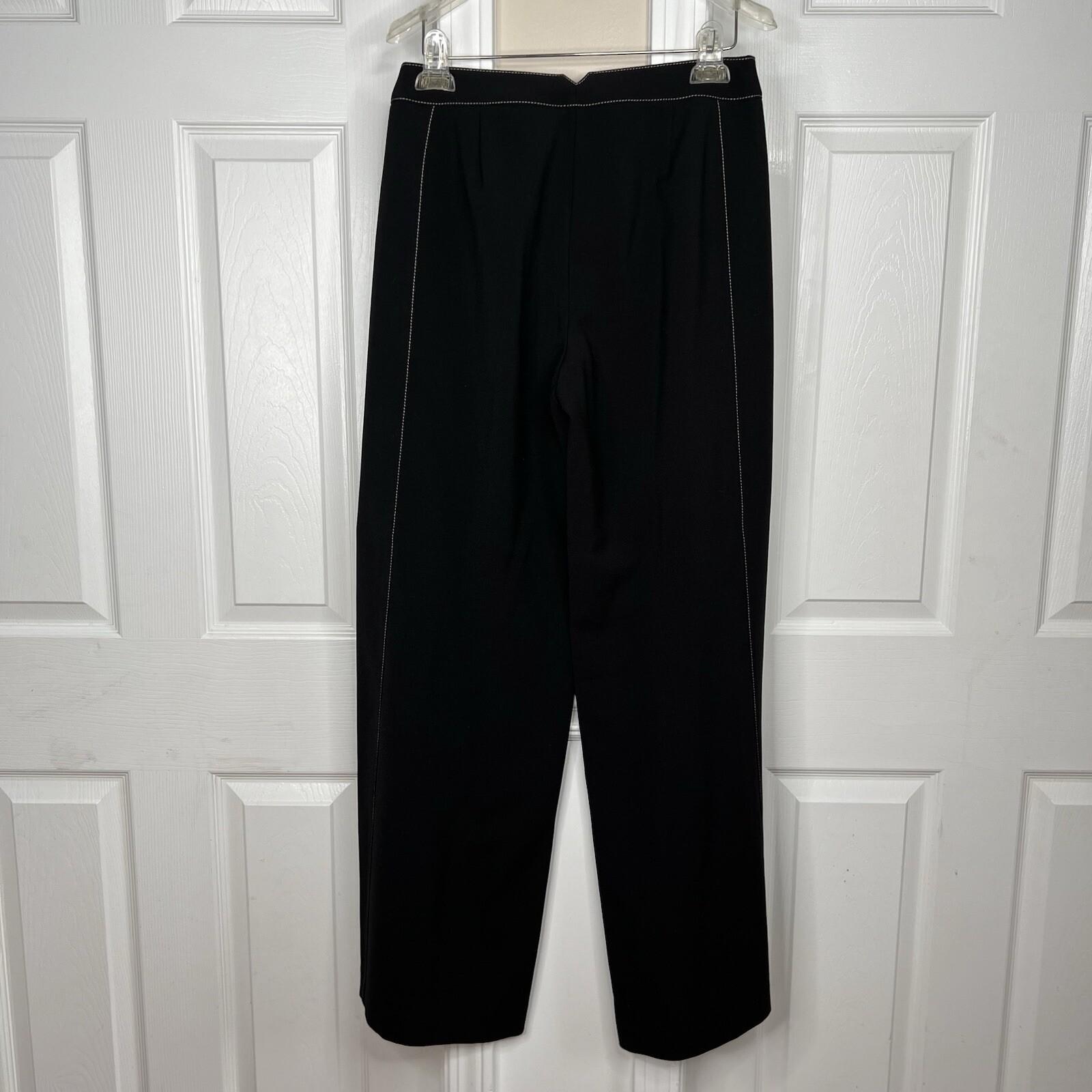 BCBG Maxazria Polyester Rayon Stretch Pant S Suit XS Stiches Detail 2PC