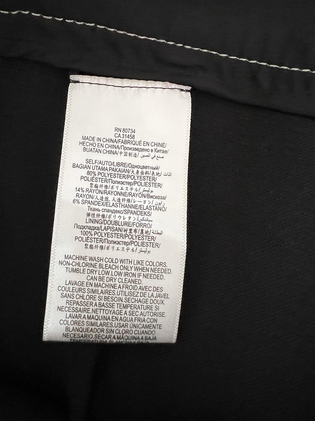 BCBG Maxazria Polyester Rayon Stretch Pant S Suit XS Stiches Detail 2PC