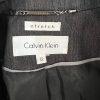 Calvin Klein Polyester Rayon Spandex Blazer Size 12 Black Chambray Lined