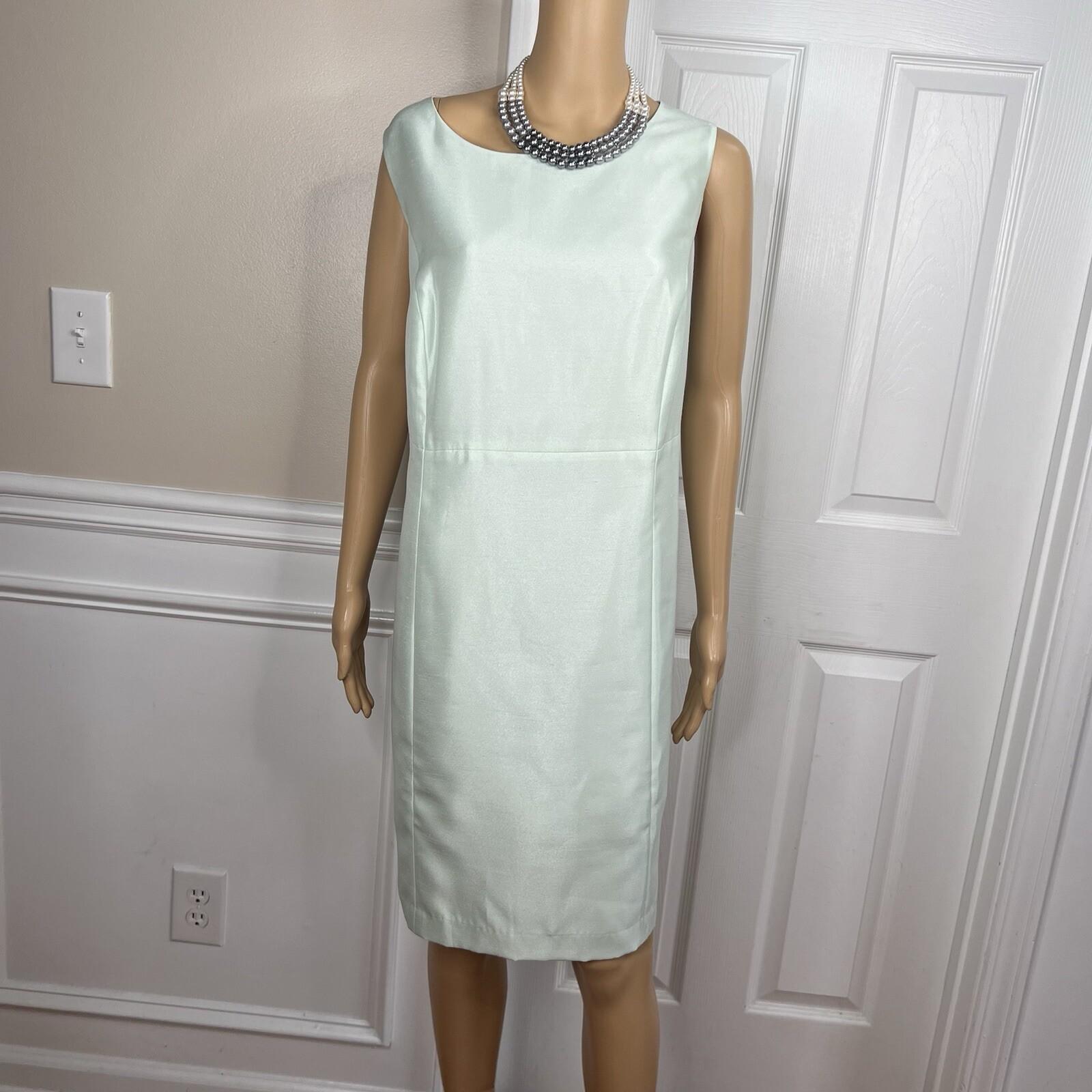 Le Suit Polyester Metallic Dress Suit Size 18W Aquamarine Open Front Lined 2PC