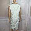 Le Suit Polyester Metallic Dress Suit Size 18W Aquamarine Open Front Lined 2PC