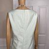 Le Suit Polyester Metallic Dress Suit Size 18W Aquamarine Open Front Lined 2PC
