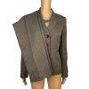Le Suit Polyester Pant Suit Size 4 Brown Striped Lined Notch Collar Career 2PC