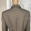 Le Suit Polyester Pant Suit Size 4 Brown Striped Lined Notch Collar Career 2PC