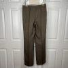 Le Suit Polyester Pant Suit Size 4 Brown Striped Lined Notch Collar Career 2PC