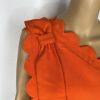 Victoria Beckham for Target Dress 2X Orange Scallop One Shoulder Cocktail Ruffle
