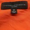 Victoria Beckham for Target Dress 2X Orange Scallop One Shoulder Cocktail Ruffle