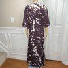 Young Fabulous & Broke Thea Rayon Dress S Raisin Starburst Wash High Low Ruffle
