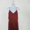 Jenny Yoo Collection Chiffon Maxi Dress Gown Size 10 Spaghetti Strap Bridesmaid