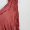 Jenny Yoo Collection Chiffon Maxi Dress Gown Size 10 Spaghetti Strap Bridesmaid
