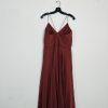 Jenny Yoo Collection Chiffon Maxi Dress Gown Size 10 Spaghetti Strap Bridesmaid