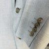 J Ferrar Men Suit 38R Pants 34x30 Slim Light Gray Peak Lapel 2 Button  2PC