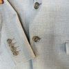 J Ferrar Men Suit 38R Pants 34x30 Slim Light Gray Peak Lapel 2 Button  2PC