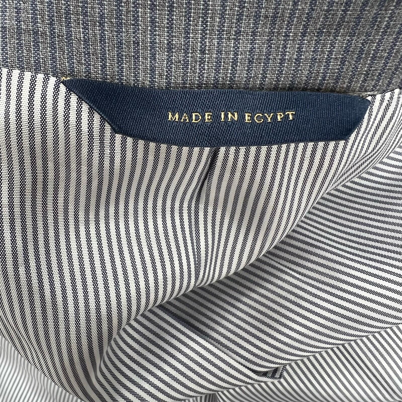 Brook Brothers Wool Stretch Men Blazer 44R Explorer Regent Fit Gray Pinstriped