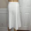 Kasper Women Polyester Skirt Suit Size 10 White Flared Notch Collar Lined 2PC