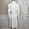 Kasper Women Polyester Skirt Suit Size 10 White Flared Notch Collar Lined 2PC