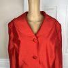 EY Signature Polyester Skirt Suit Size 20W Red Shawl Collar Cocktail 2PC New