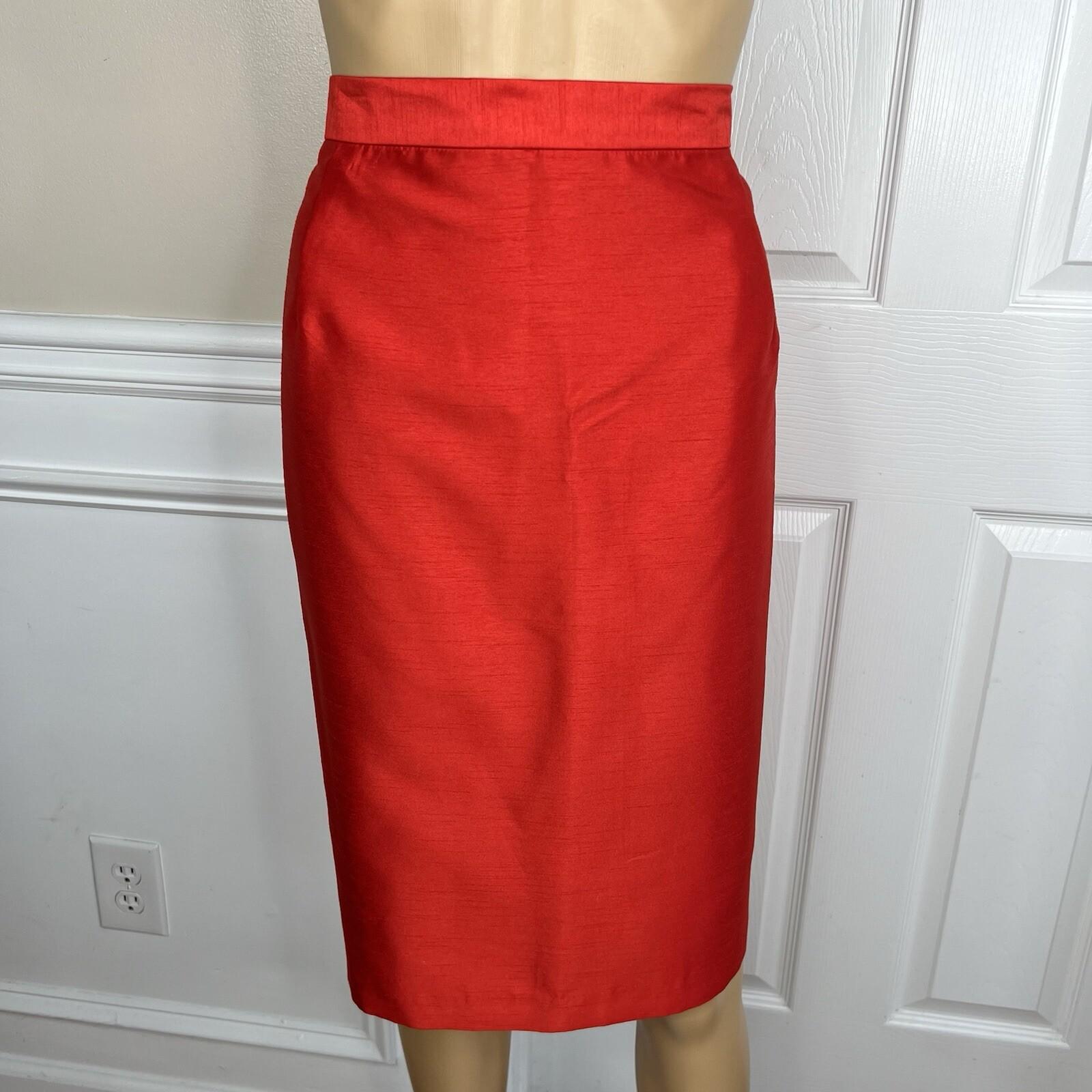 EY Signature Polyester Skirt Suit Size 20W Red Shawl Collar Cocktail 2PC New
