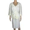 Dana Kay Polyester Skirt Suit Size 16W Off White Tiered Belted Cocktail 2PC New