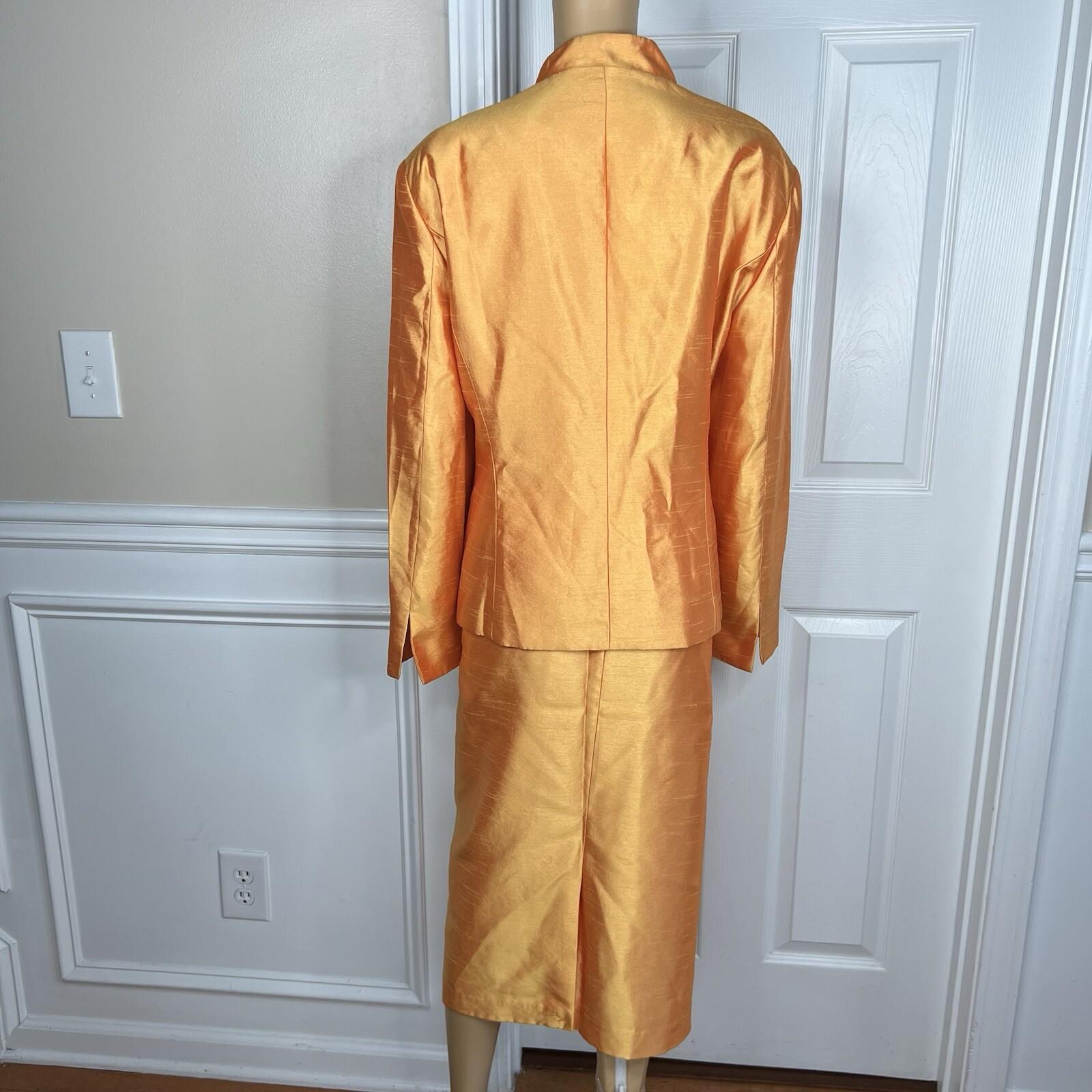 Terramina Polyester Skirt Suit 20 Merigold Beaded Lined Cocktail Formal 2PC New