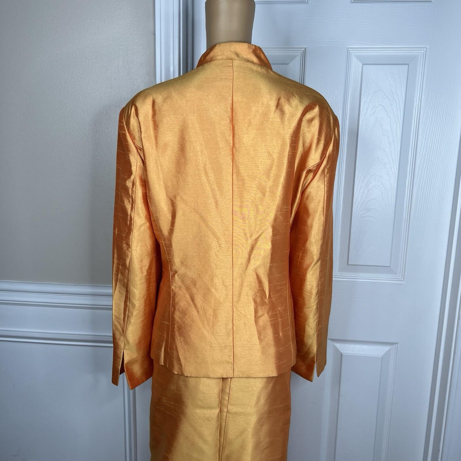 Terramina Polyester Skirt Suit 20 Merigold Beaded Lined Cocktail Formal 2PC New