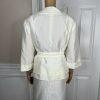 Dana Kay Polyester Skirt Suit Size 16W Off White Tiered Belted Cocktail 2PC New