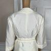 Dana Kay Polyester Skirt Suit Size 16W Off White Tiered Belted Cocktail 2PC New