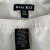 Dana Kay Polyester Skirt Suit Size 16W Off White Tiered Belted Cocktail 2PC New