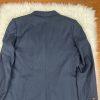 10-2861.jpg ASOS Men Polyester Viscose Stretch Blazer 46 Double Breasted Midnight Blue New