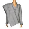 Suit Studio Polyester Pant Suit Size 4P Light Gray Pockets Shawl Collar 2PC