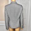 Suit Studio Polyester Pant Suit Size 4P Light Gray Pockets Shawl Collar 2PC