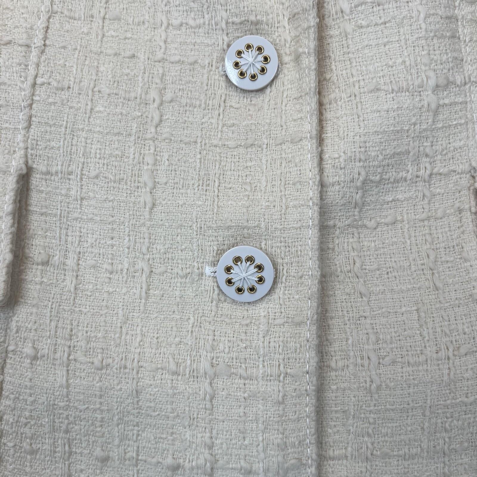 Valentino Boutique Vintage Wool Blazer 10 Vanilla Shawl Collar Made in Italy