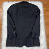 Cremieux Loro Piana Men Wool Suit Size 44L Pants 38x29 Dark Blue Striped 2PC