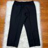 Cremieux Loro Piana Men Wool Suit Size 44L Pants 38x29 Dark Blue Striped 2PC