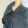 Jones New York Tweed Wrap Knit Cape Poncho Shawl One Size Toggle Closure